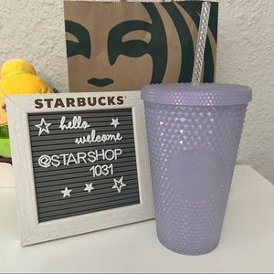 ⭐️ Starbucks Iridescent Icy White Grande Studded Tumbler⭐️
